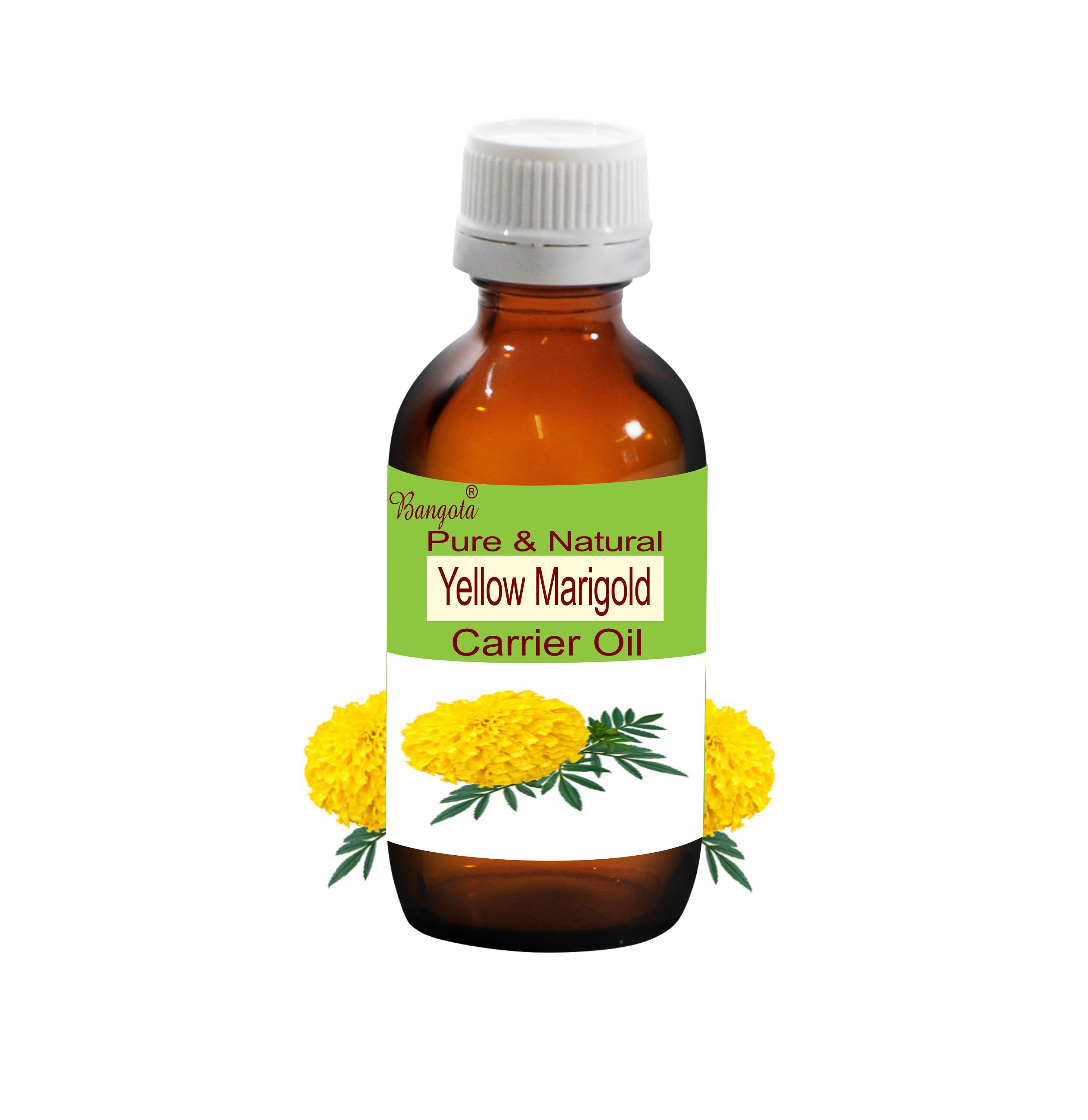 Yellow Marigold Carrier Oil, Tagetes Minuta, Natural Skincare by Bangota