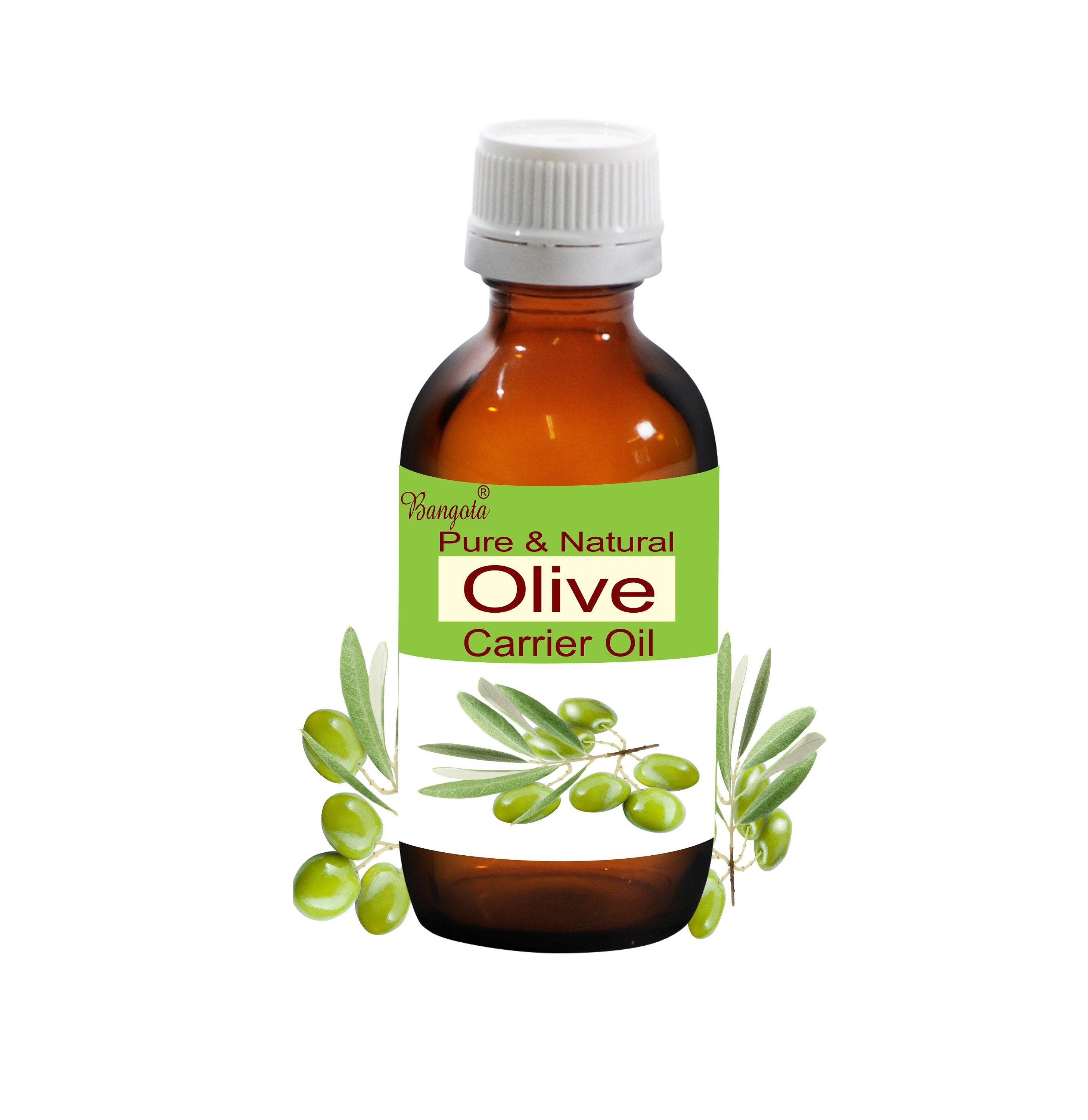 Olive Carrier Oil Pure Natural Cold Pressed Nourishing Skin Hair Care by Bangota