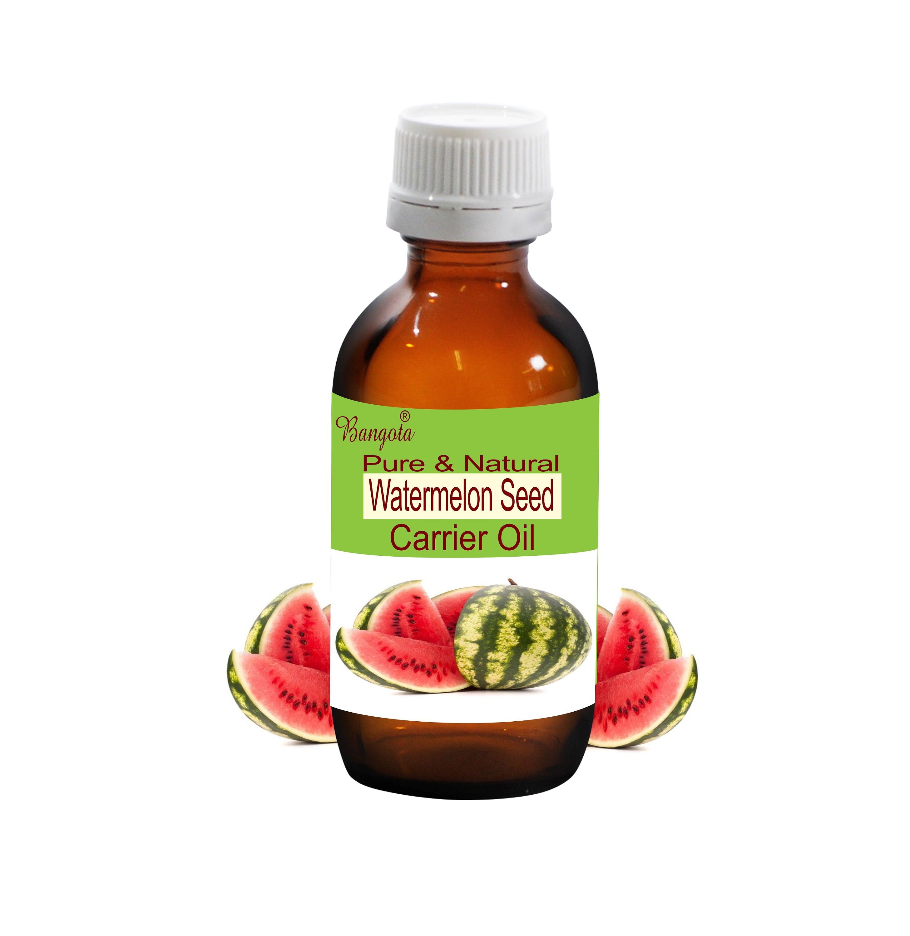 Watermelon Seed Oil, Pure Citrullus Vulgaris Carrier Oil Natural Skin Hair Care by Bangota