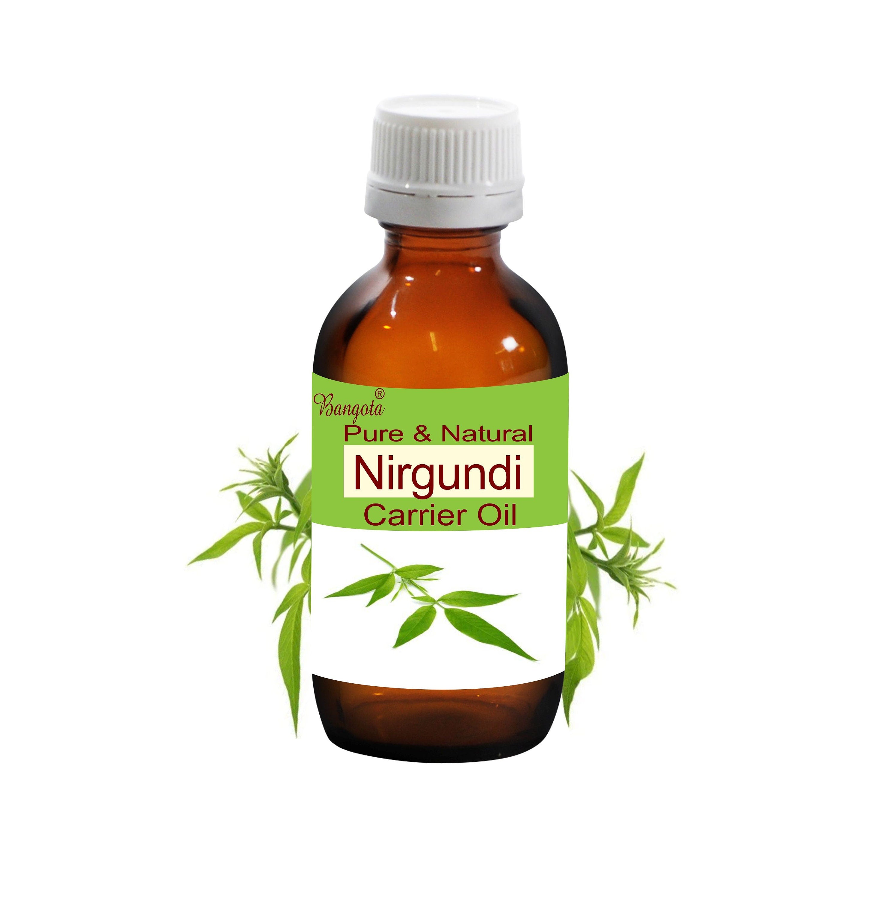Nirgundi Oil, Pure Vitex Negundo Carrier Oil for Skin & Hair Nourishing by Bangota
