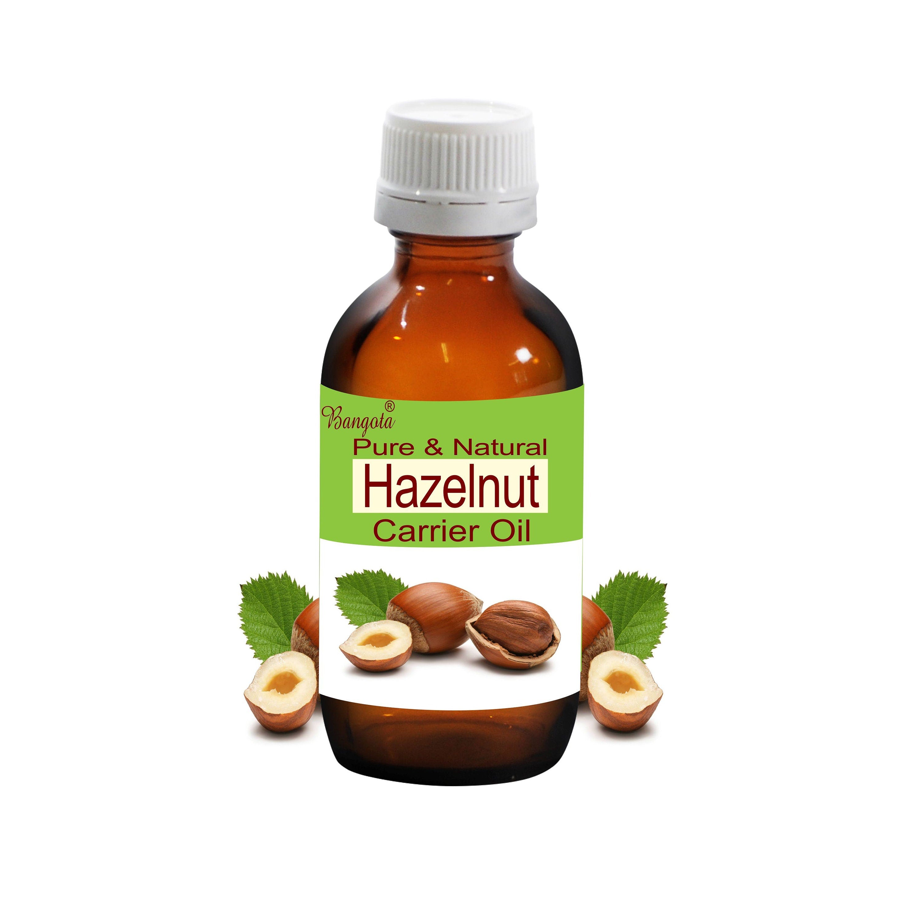 Hazelnut Carrier Oil Pure Natural Cold Pressed Skin Hair Care by Bangota