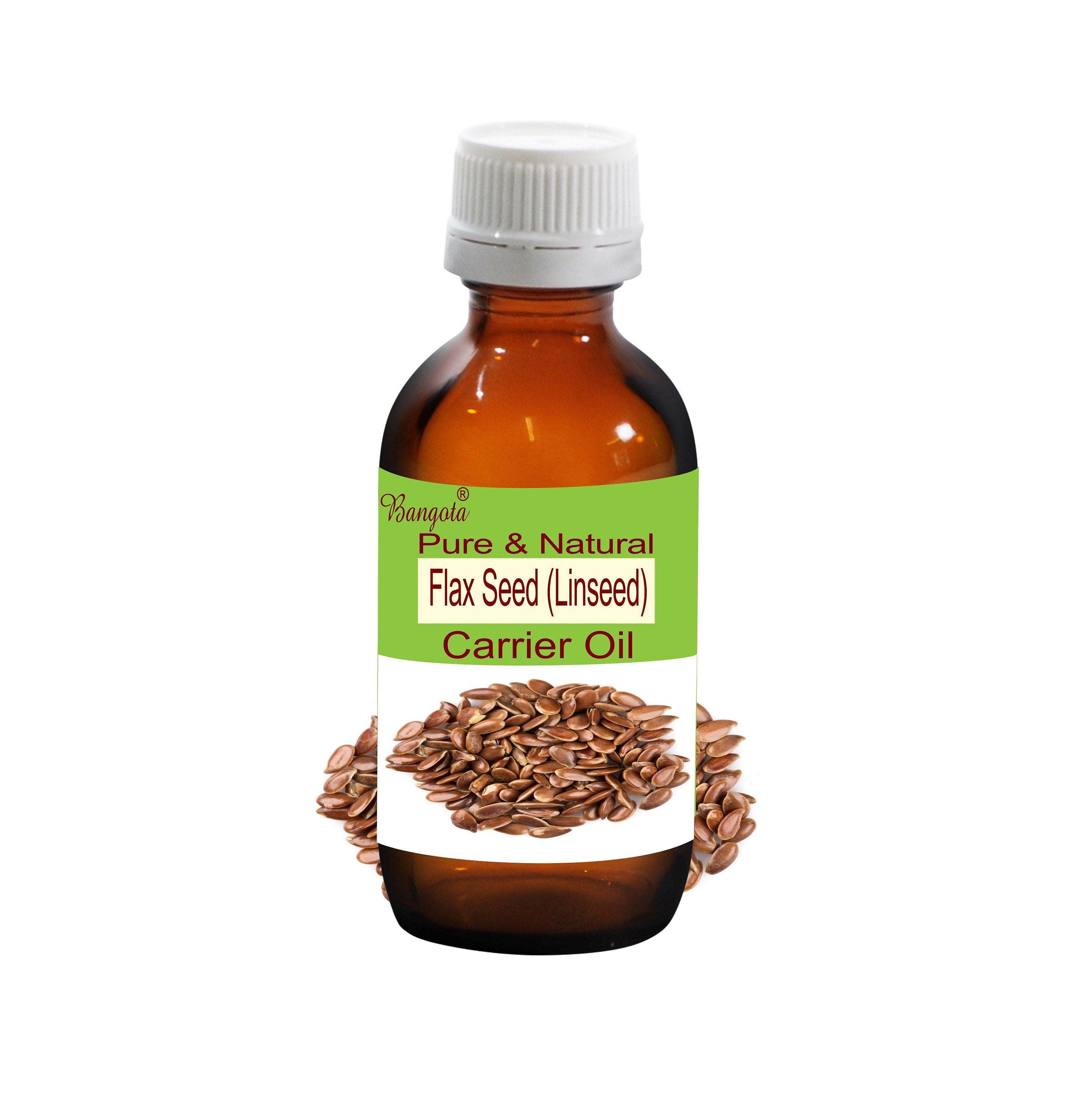 Flax Seed Carrier Oil Linseed Oil Pure Natural Skin Hair Care by Bangota