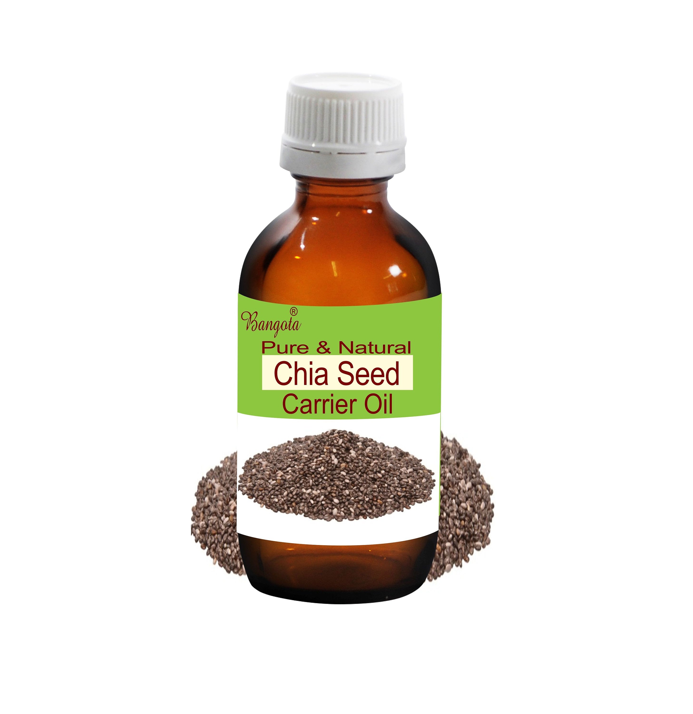 Chia Seed Carrier Oil, Cold Pressed Salvia Hispanica by Bangota