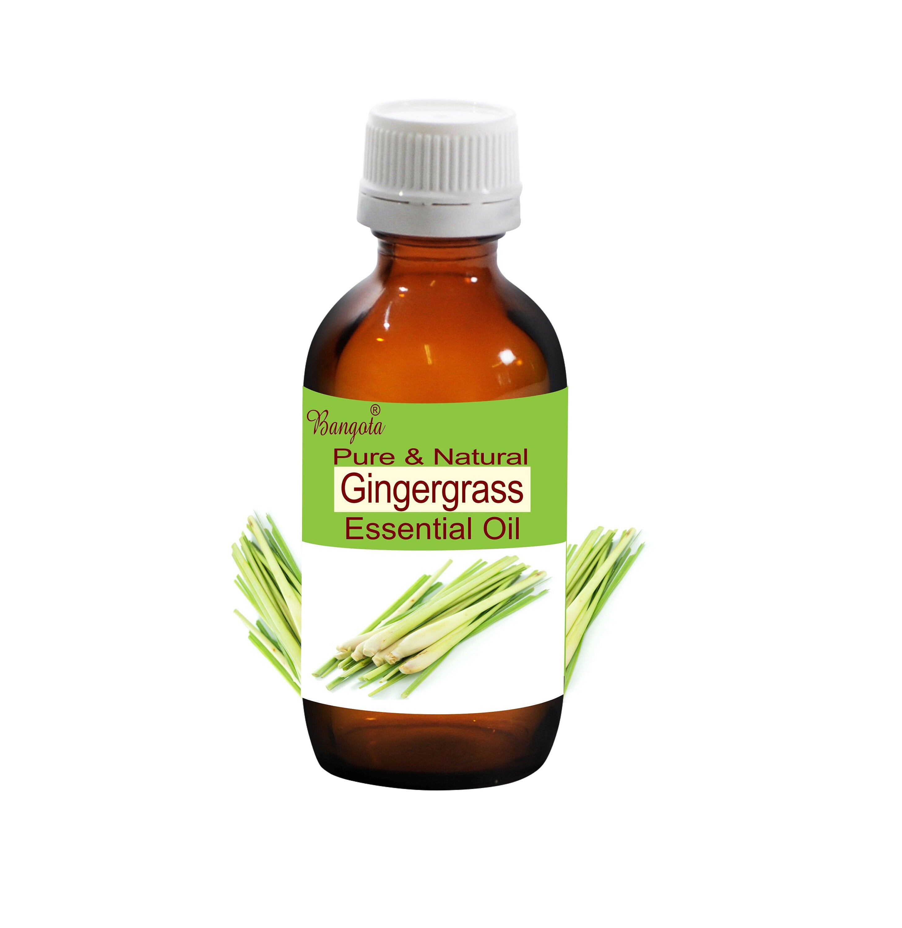 Gingergrass Essential Oil, Pure Cymbopogon Martini for Aromatherapy by Bangota