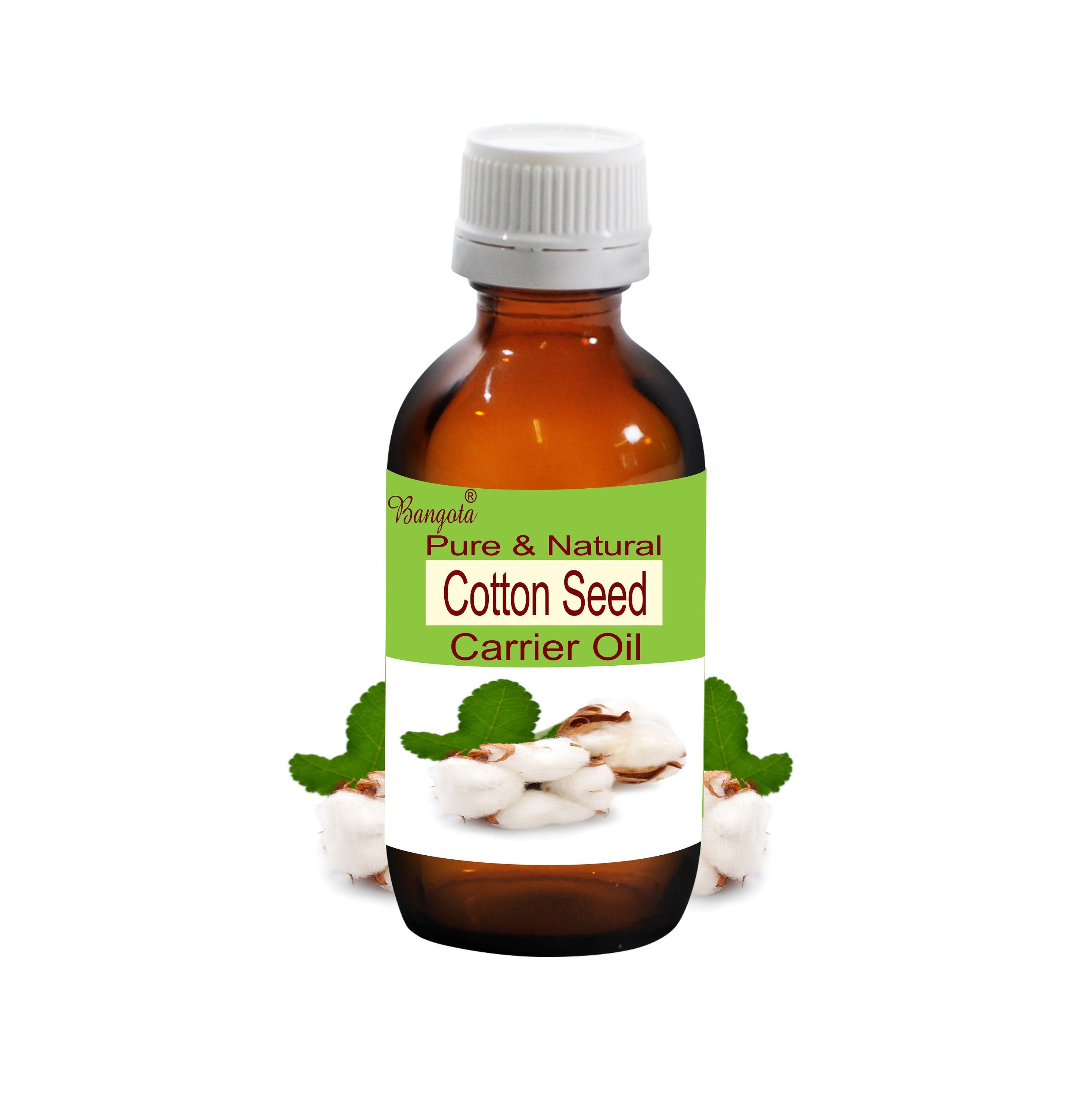 Cotton Seed Carrier Oil Pure Natural Moisturizing Skin Hair Care by Bangota