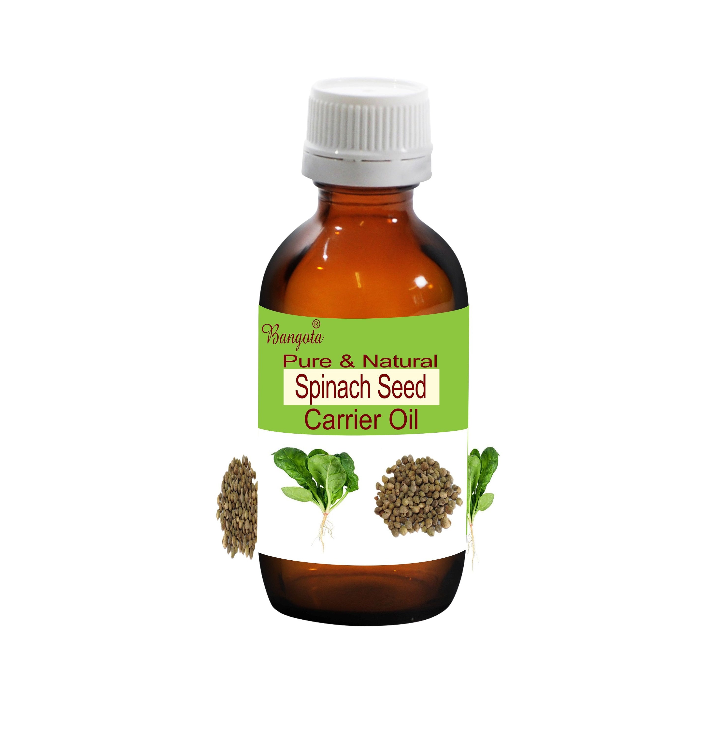 Spinach Seed Carrier Oil Pure Natural Skin Hair Care by Bangota
