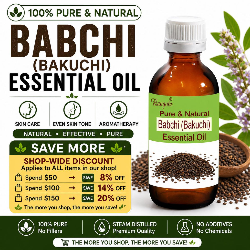 Babchi Bakuchi Essential Oil Natural Skin Care Oil for Pigmentation Anti Aging Aromatherapy