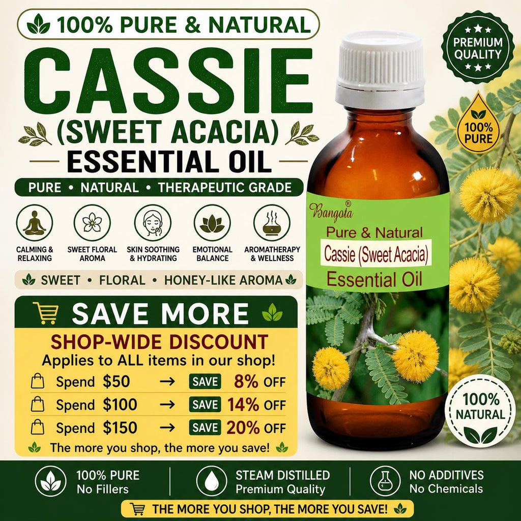Cassie ( Sweet Acacia) Essential Oil Natural Floral Perfume Calming Aromatherapy Relaxation Skin Care Pure