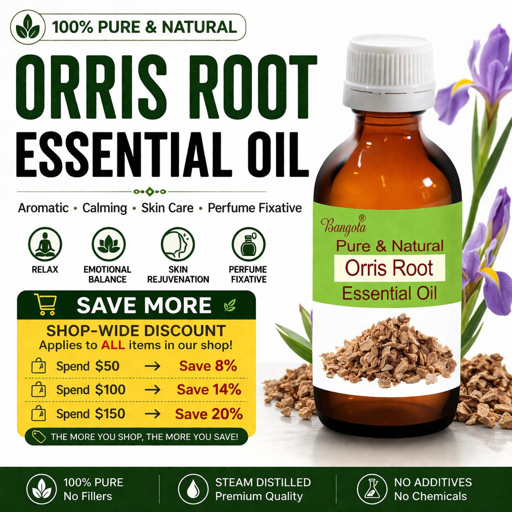 Orris Root Essential Oil Natural Iris Germanica Aromatherapy Perfume Fixative Skin Care Relaxation