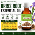 Orris Root Essential Oil Natural Iris Germanica Aromatherapy Perfume Fixative Skin Care Relaxation