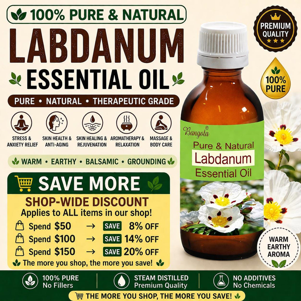 Labdanum Essential Oil Cistus Ladaniferus Pure Natural Resin Aromatherapy Skin Care Oil