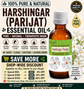 Harshingar Essential Oil Pure Natural Parijat Nyctanthes Aromatherapy Skin Care Floral Oil