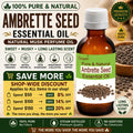 Ambrette Seed Oil Natural Musk Perfume Oil Sweet Musky Fragrance Aromatherapy Skin Care Pure