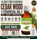Cedar Wood Essential Oil Pure Natural Cedrus Deodara Aromatherapy Massage Hair Care Relaxation