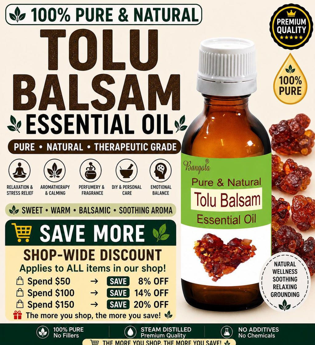 Tolu Balsam Essential Oil Pure Natural Sweet Warm Resin Aromatherapy Perfume Relaxation Oil