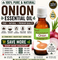 Onion Essential Oil Pure Natural Hair Care Scalp Massage Aromatherapy DIY Herbal Oil