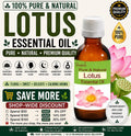 Lotus Essential Oil Pure Natural Sacred Floral Aromatherapy Skincare Diffuser Oil
