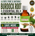Burdock Root Essential Oil Pure Natural Arctium Lappa Hair Growth Skin Care Aromatherapy