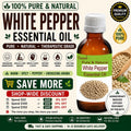 White Pepper Essential Oil Pure Natural Piper Nigrum Aromatherapy Massage Diffuser Wellness