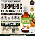 Turmeric Essential Oil Pure Natural Curcuma Longa Aromatherapy Massage Diffuser DIY Wellness Care