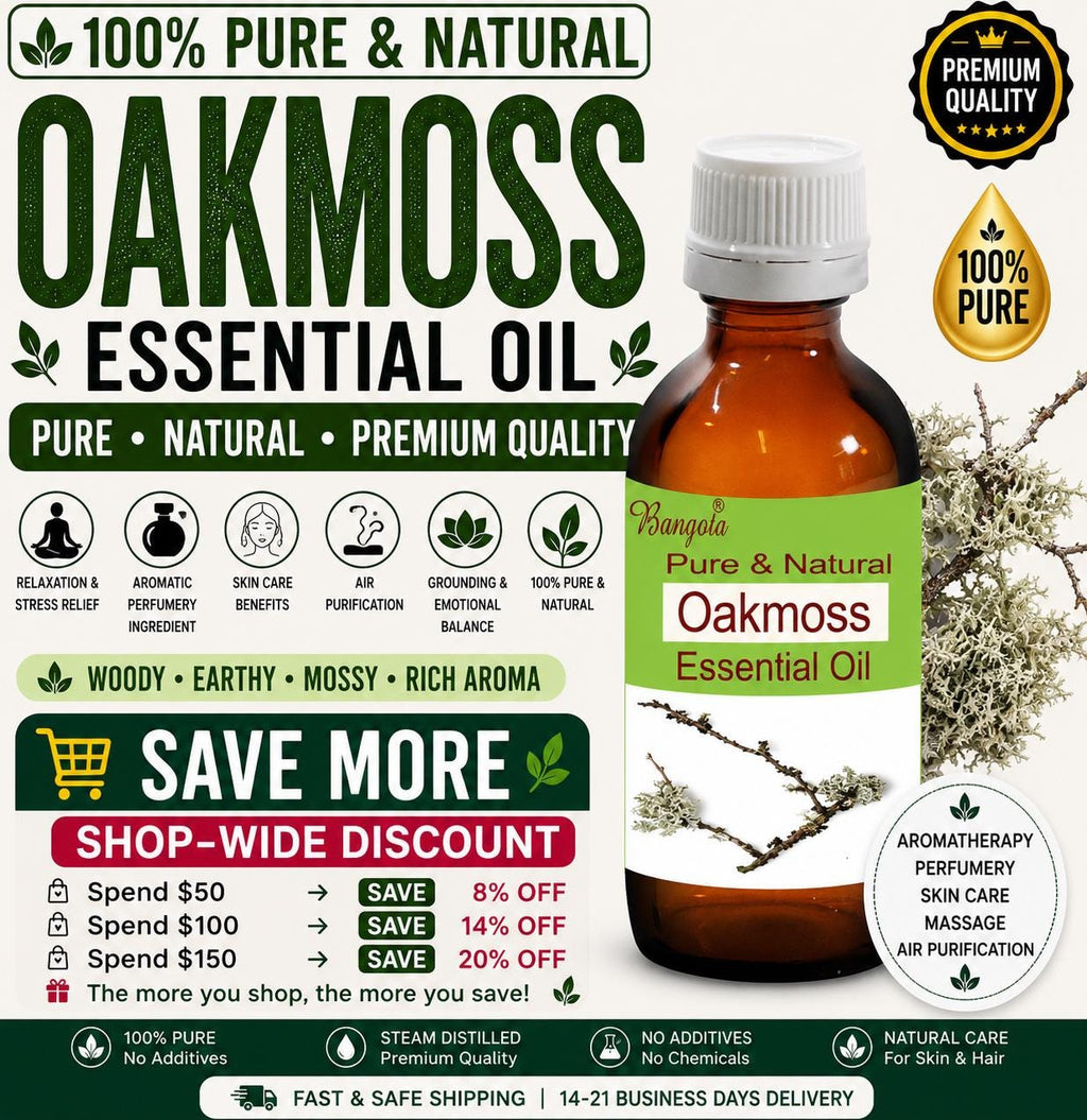 Oakmoss Essential Oil Pure Natural Woody Earthy Aromatherapy Perfumery