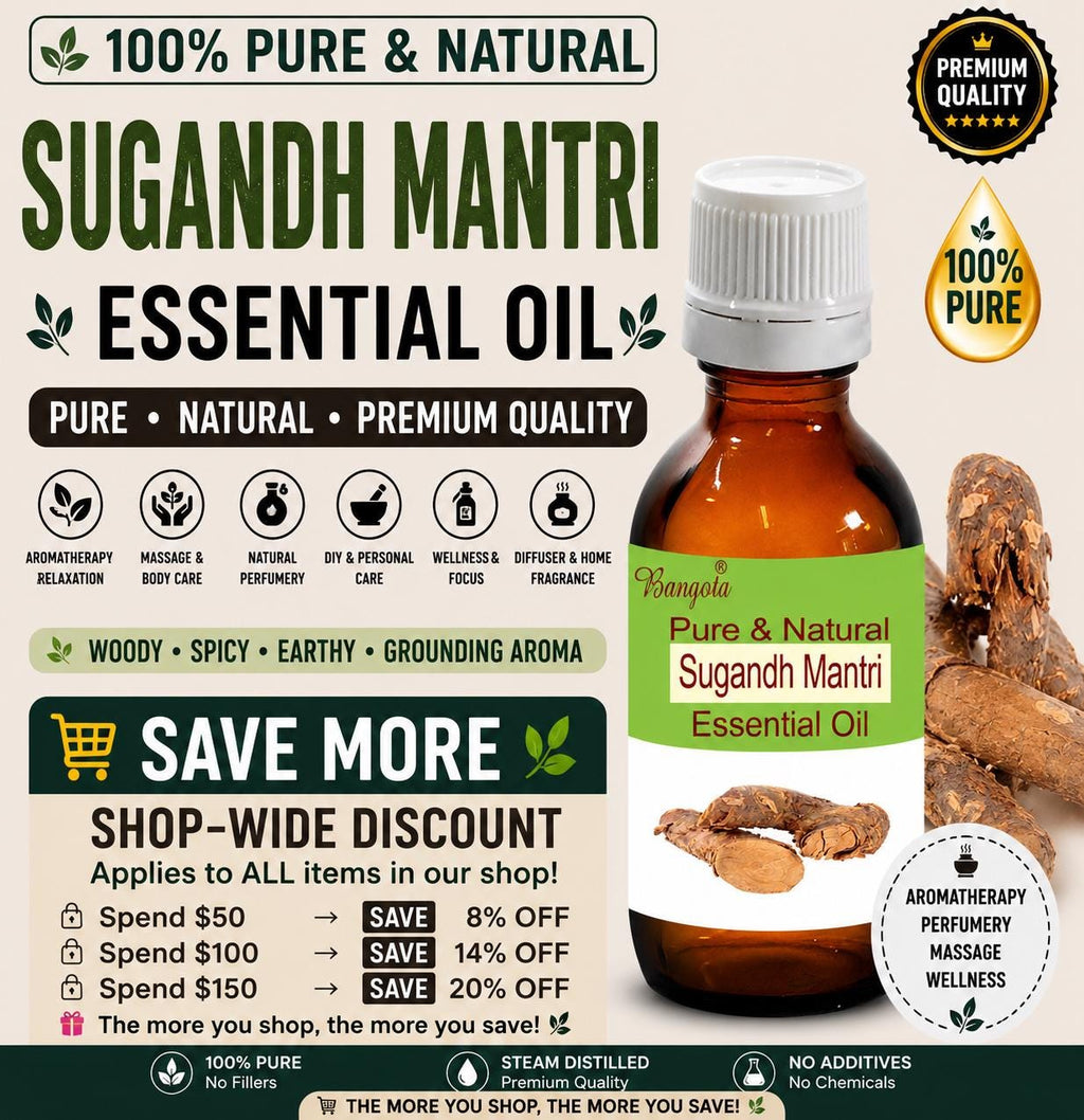 Sugandh Mantri Essential Oil Pure Natural Homalomena Aromatica Aromatherapy Perfumery