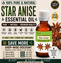 Star Anise Essential Oil Pure Natural Illicium Verum Aromatherapy Perfumery