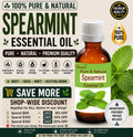 Spearmint Essential Oil Pure Natural Mentha Spicata Aromatherapy Massage Fresh Mint
