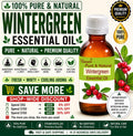 Wintergreen Essential Oil Pure Natural Gaultheria Procumbens Aromatherapy Massage Diffuser Wellness Care