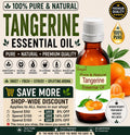 Tangerine Essential Oil Pure Natural Citrus Fresh Aromatherapy by Bangota