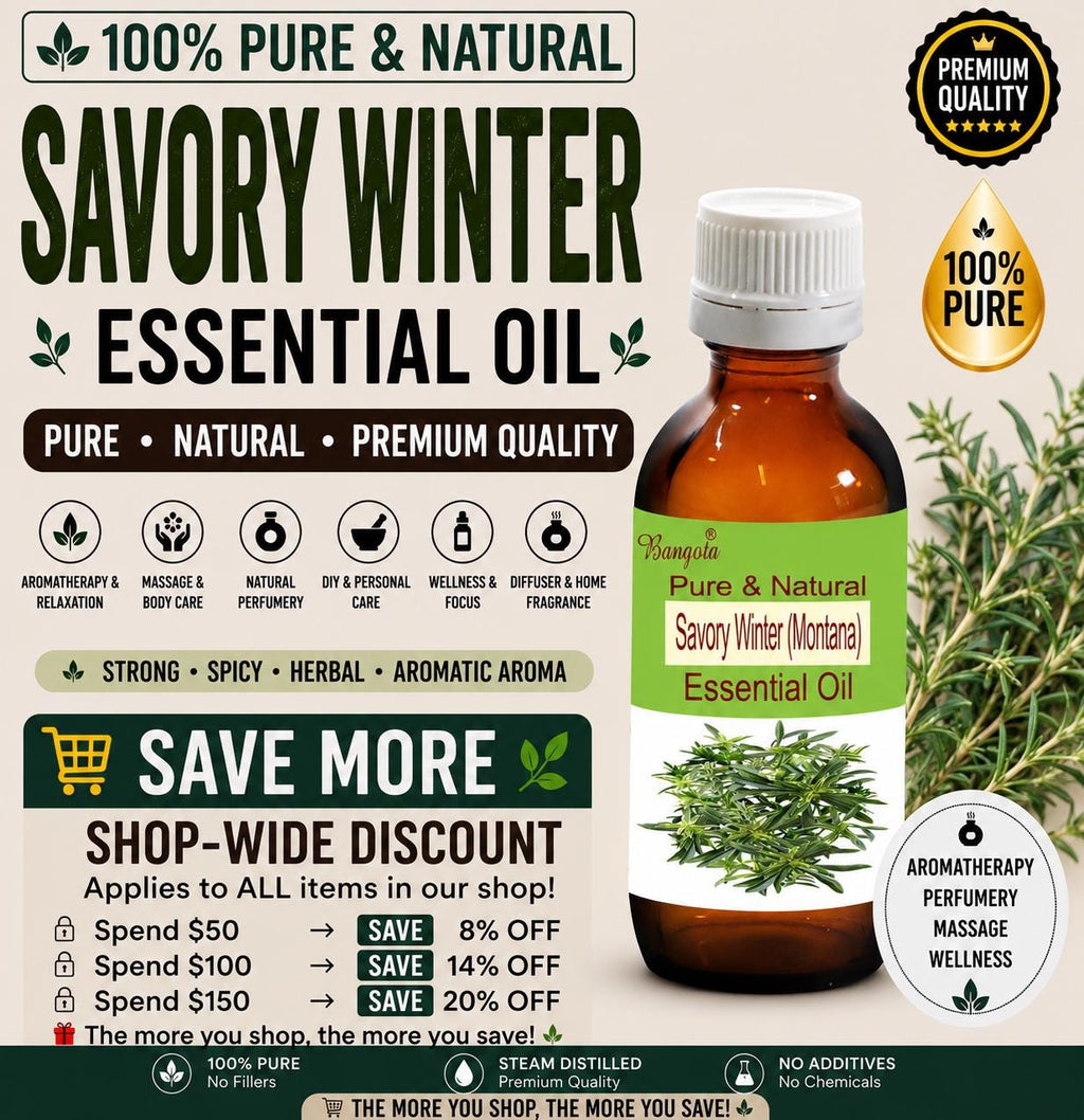 Savory Winter Essential Oil Pure Satureja Montana Natural Aromatherapy Massage Herbal