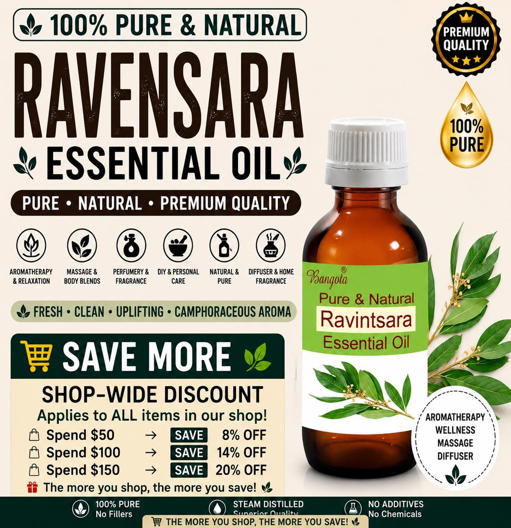Ravensara Essential Oil Pure Natural Aromatherapy Massage Skincare Diffuser Herbal Wellness
