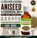 Aniseed Essential Oil Pure Natural Pimpinella Anisum Aromatherapy Diffuser Massage Wellness