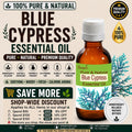 Blue Cypress Essential Oil Pure Natural Callitris Intratropica Aromatherapy Skincare Diffuser Massage
