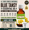 Blue Tansy Essential Oil Pure Natural Tanacetum Annuum Calming Aromatherapy Diffuser