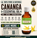 Cananga Essential Oil Pure Natural Floral Aromatherapy Diffuser Massage Perfume Relaxation