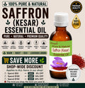 Saffron Kesar Essential Oil Pure Natural Aromatherapy Skin Brightening Massage Oil
