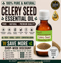 Celery Seed Essential Oil Pure Natural Apium Graveolens Aromatherapy Diffuser Massage