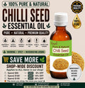 Chilli Seed Essential Oil Pure Natural Capsicum annuum Warming Massage Aromatherapy by Bangota