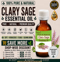 Clary Sage Essential Oil Pure Natural Salvia sclarea Aromatherapy Diffuser Massage Perfumery
