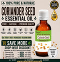 Coriander Seed Essential Oil Pure Natural Coriandrum sativum Aromatherapy Diffuser Massage Perfumery